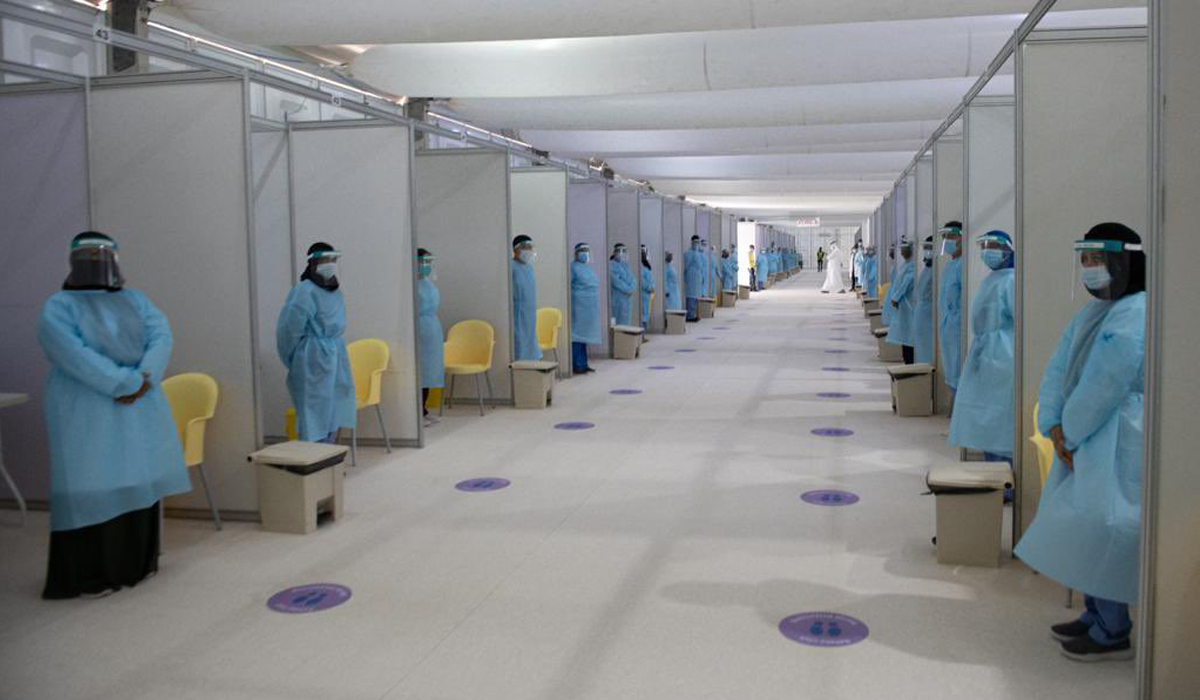 Covid-19 vaccination centre in Asian Town